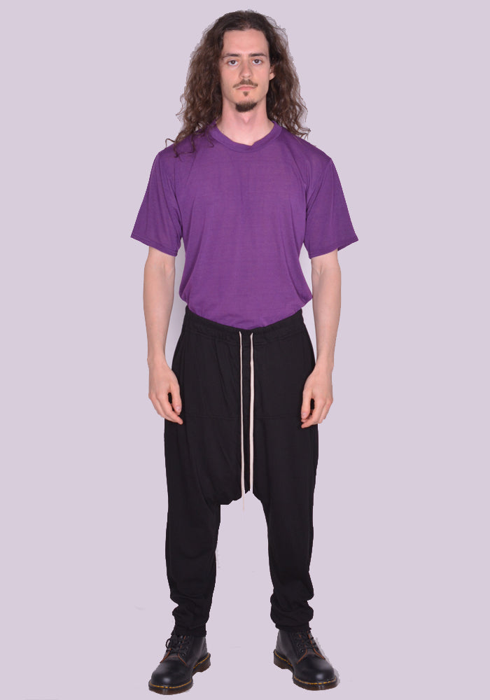 RICK OWENS DRKSHDW PRISONER DRAWSTRING PANTS BLACK SS23 | DOSHABURI