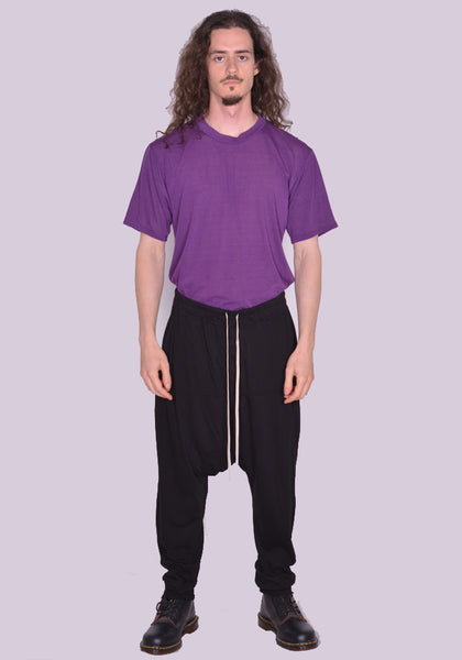 RICK OWENS DRKSHDW PRISONER DRAWSTRING PANTS BLACK SS23 | DOSHABURI Online Shop