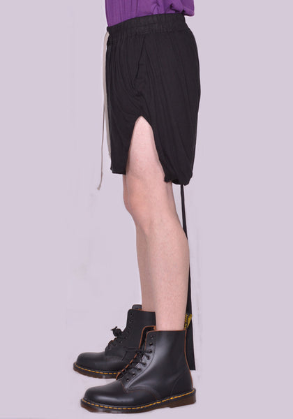 RICK OWENS DRKSHDW PHLEG DOUBLED BOXERS BLACK SS23 | DOSHABURI Shop