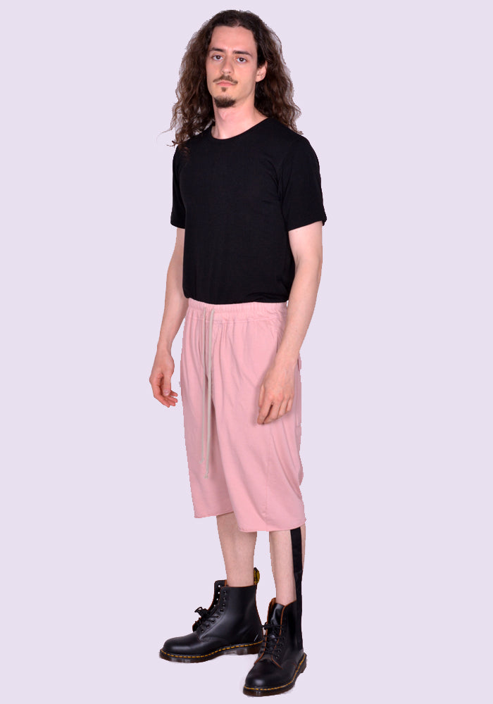 RICK OWENS DRKSHDWDRAWSTRING PODS SHORTS FADED PINK SS23 | DOSHABURI