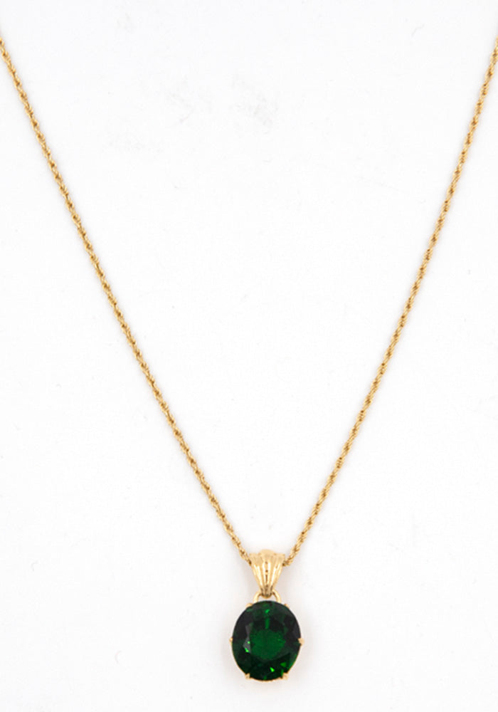 ERNEST W. BAKER JW23 STONE NECKLACE OVAL GREEN FW22 | 30%OFF SALE | –  DOSHABURI