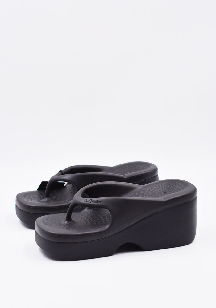 forBitches 22SFBSC001 FLIP FLOPS PEWEE SANDALS BLACK | DOSHABURI Online Shop