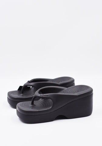 forBitches 22SFBSC001 FLIP FLOPS PEWEE SANDALS BLACK | DOSHABURI Online Shop