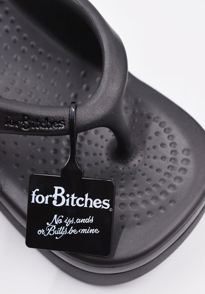 forBitches 22SFBSC001 FLIP FLOPS PEWEE SANDALS BLACK | DOSHABURI Online Shop