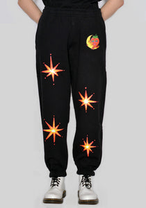 SKY HIGH FARM SHF03P032 UNISEX ALLY BO FIREWORK SWEATPANTS BLACK SS23 | DOSHABURI Online Shop