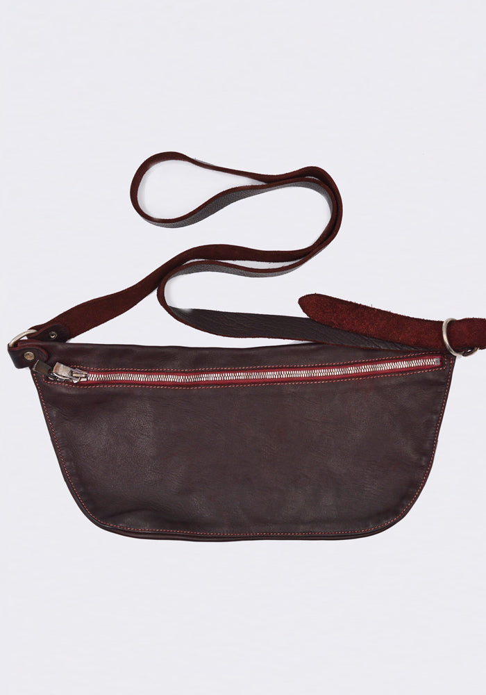 hide-m  GUIDI Q100 Small Shoulder Bag, black soft horse leather