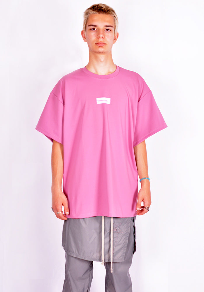 GUACAMOLE 20-2007-PNK RASH GUARD/HALF OVERSIZE T-SHIRT PINK