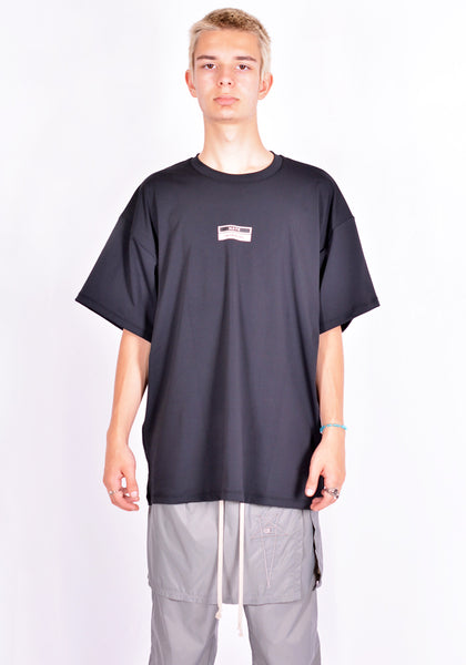 GUACAMOLE 20-2007-BLK RASH GUARD/HALF OVERSIZE T-SHIRT BLACK | DOSHABURI Online Shop