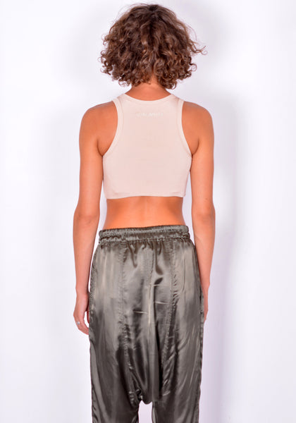 GUACAMOLE 20-1019-BEG CROPPED TANK TOP BEIGE | DOSHABURI Online Shop