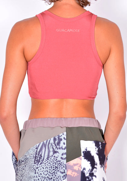 GUACAMOLE 20-1019-LND CROPPED TANK TOP TERRACOTTA | DOSHABURI Online Shop