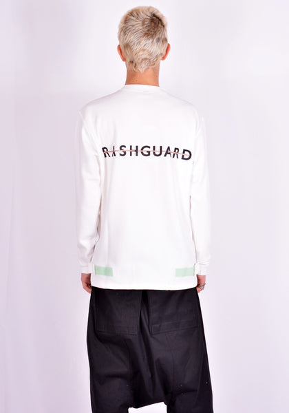 GUACAMOLE 20-2006-WHT RUSH GUARD LONG SLEEVE T-SHIRT WHITE