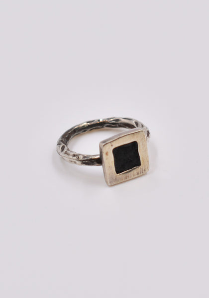 GUIDI G-AN02 SILVER SQUERE RING | DOSHABURI Online Shop