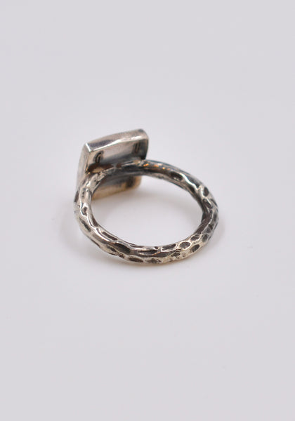 GUIDI G-AN02 SILVER SQUERE RING | DOSHABURI Online Shop