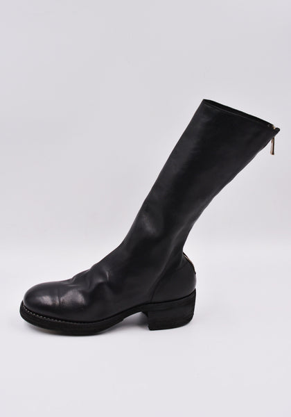 GUIDI 789Z SOFT HORSE FULL GRAIN LEATHER HIGH ZIP BOOTS BLACK | DOSHABURI Online Shop