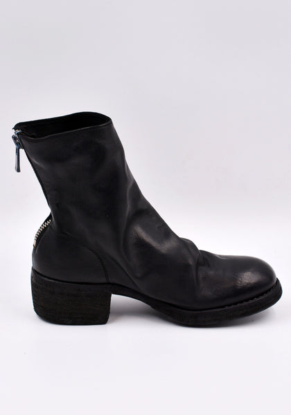 GUIDI 796Z SOFT HORSE FULL GRAIN LEATHER SHORT BOOTS BLACK | DOSHABURI Online Shop