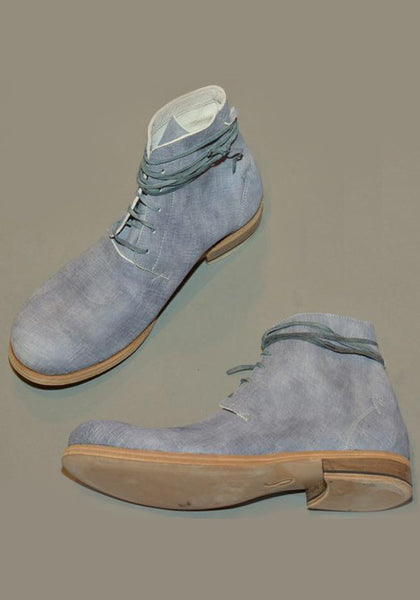 IS BY INDIVIDUAL SENTIMENTS MENS 5 HOLE LEATHER BOOTS BLUE-GREY - DOSHABURI Shop