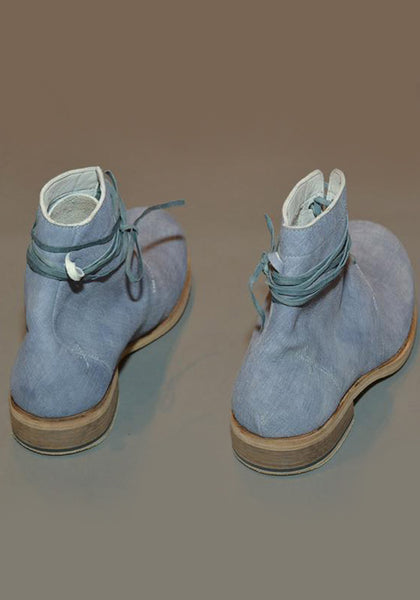 IS BY INDIVIDUAL SENTIMENTS MENS 5 HOLE LEATHER BOOTS BLUE-GREY - DOSHABURI Shop