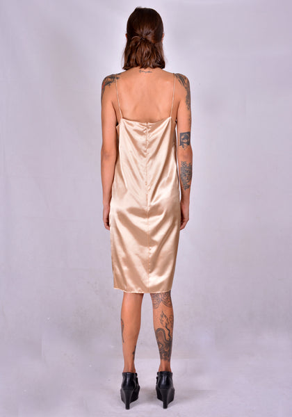 KWAIDAN EDITIONS AW20WD039W-PS SLIP DRESS NUDE 2020FW | DOSHABURI Online Shop