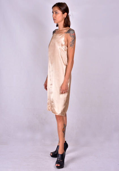 KWAIDAN EDITIONS AW20WD039W-PS SLIP DRESS NUDE 2020FW | DOSHABURI Online Shop