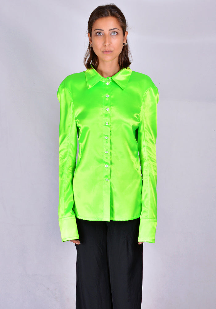KWAIDAN EDITIONS TILTED SHIRT NEON GREEN 2020FW | 50%OFF SALE 