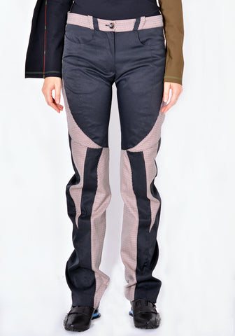 KIKO KOSTADINOV KKWAW21T05 STRIDE TROUSERS CHESTNUT CHECK/HAEMAT FW21 | DOSHABURI Online Shop