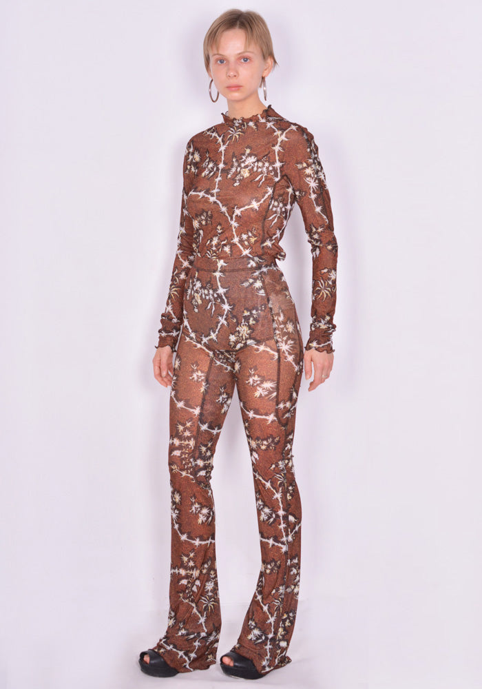 KNWLS HALCYON LEGGINGS THORNY BROWN FW22 | DOSHABURI Online Shop