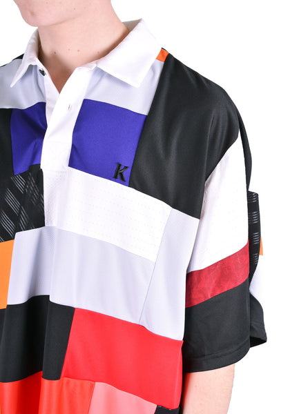 KOCHE KPS20TP48 COLOR BLOCK SHORT SLEEVE POLO MULTI COLOR - DOSHABURI Shop