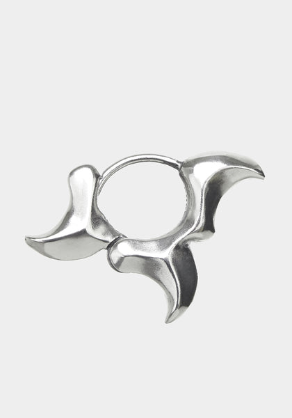 KUSIKOHC KUF2XG000001.000 DAGGER EARRING SILVER FW22 | DOSHABURI Online Shop