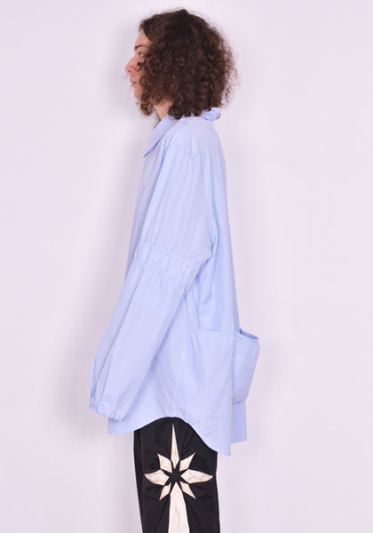 KUSIKOHC KUF2MS02AP-TE572.444 OVERFIT SHIRT CIELO FW22 | DOSHABURI Online Shop