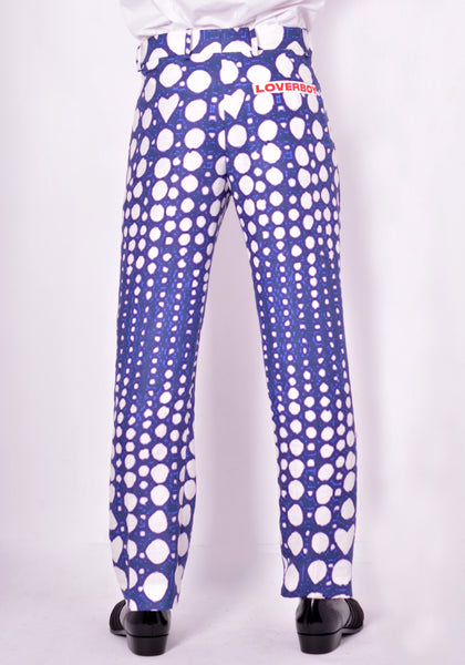 CHARLES JEFFREY LOVERBOY CJLSS21SMTM PIX POLKA TROUSER BLUE FW21 | DOSHABURI Online Shop