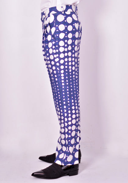 CHARLES JEFFREY LOVERBOY CJLSS21SMTM PIX POLKA TROUSER BLUE FW21 | DOSHABURI Online Shop