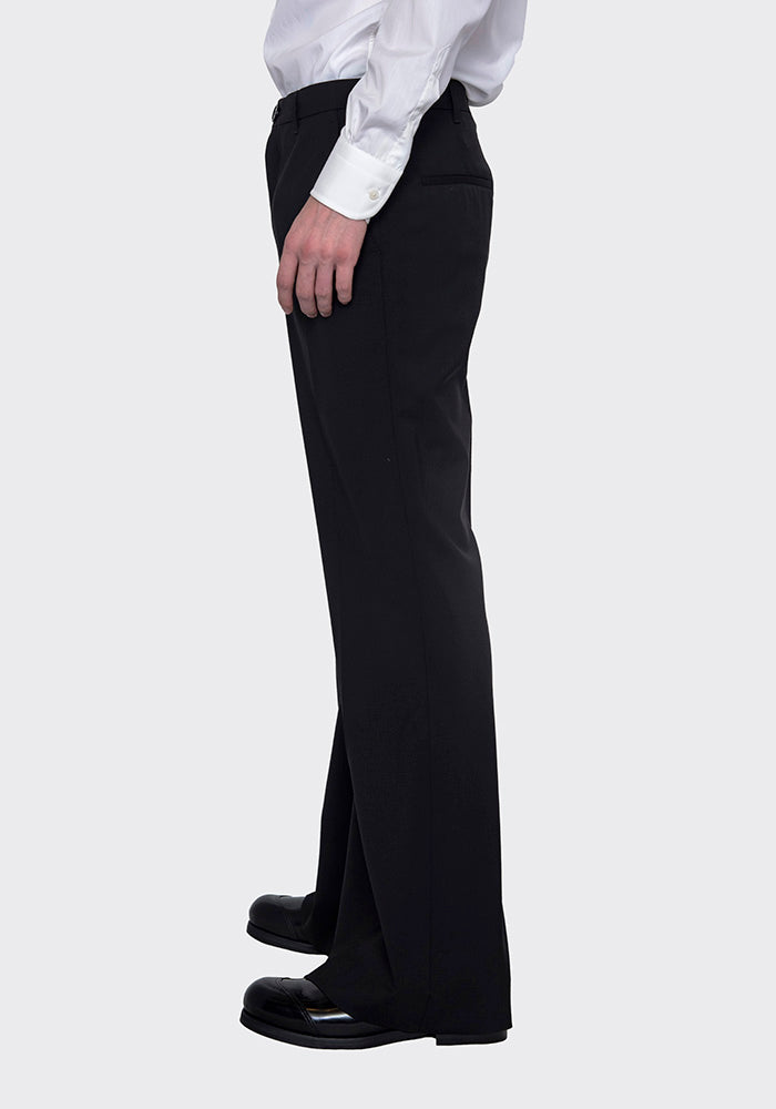 LU'U DAN 70'S LIGHT WOOL BELLBOTTOM TROUSERS BLACK FW22 LU'U DAN 70'S LIGHT WOOL BELLBOTTOM TROUSERS BLACK FW22