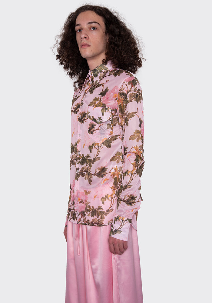 MASU(エムエーエスユー)のFLOWER CUT LEATHER SHIRTS(レザー