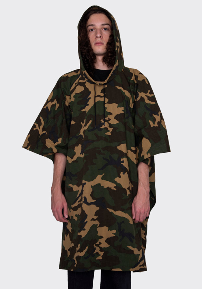 LU'U DAN MC005_CC OVERSIZED PONCHO CAMO FW22 | 50%OFF SALE | – DOSHABURI