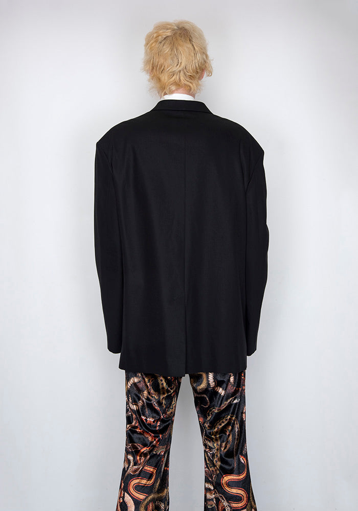 LU'U DAN OVERSIZED GANGSTER JACKET BLACK FW22 | 50%OFF SALE