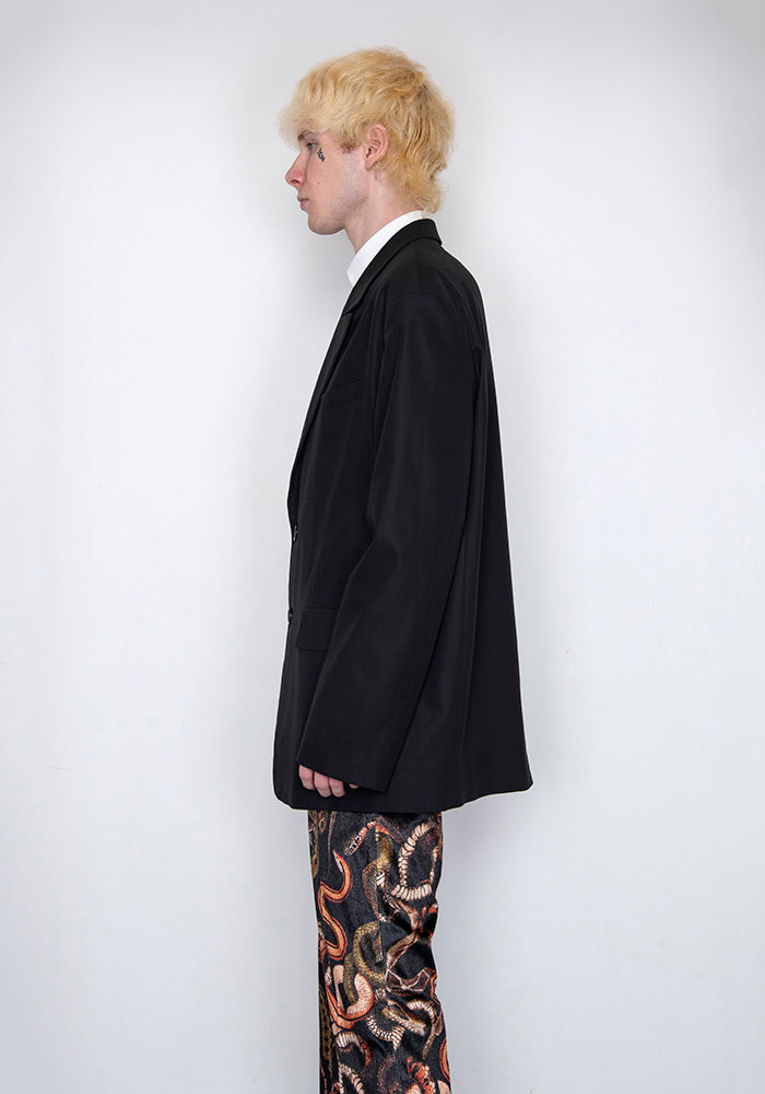 LU'U DAN OVERSIZED GANGSTER JACKET BLACK FW22 | 50%OFF SALE