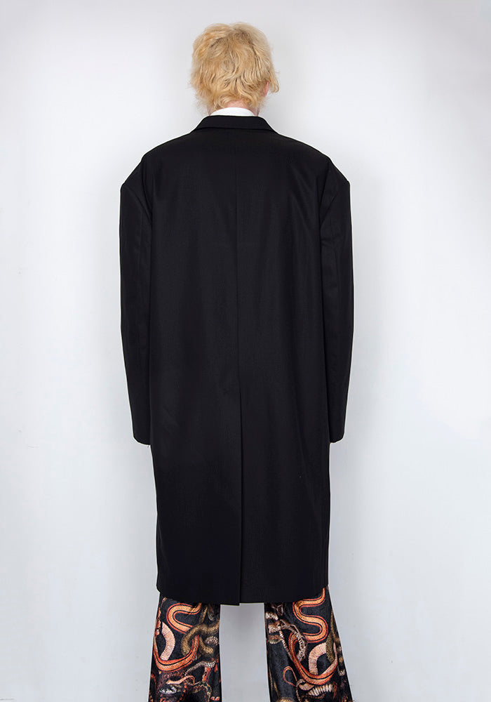 LU'U DAN 90'S TAILORING GANGSTER COAT BLACK FW22 | 50%OFF