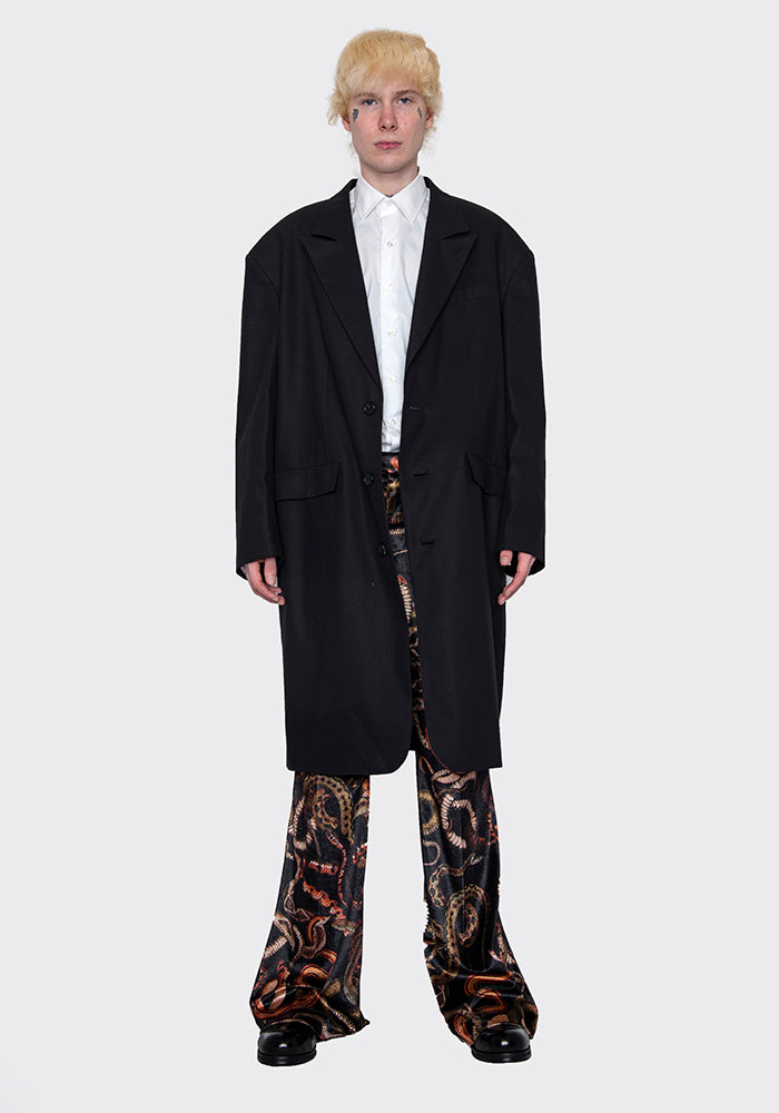 LU'U DAN 90'S TAILORING GANGSTER COAT BLACK FW22 | 50%OFF