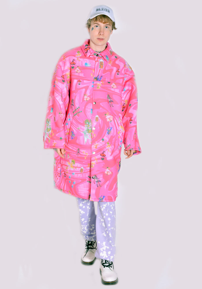 LIBERAL YOUTH MINISTRY SCUBA SWEAT COAT PINK FAIRY SS22 | 50%OFF