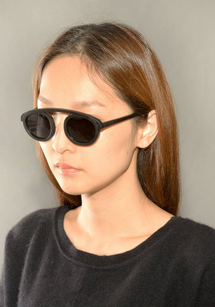 m.a+ by MAURIZIO AMADEI ONE PIECE SUNGLASSES BLACK-DOSHABURI Shop