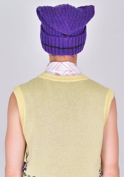 MARNI CLZC0047Q0 KNIT HAT PURPLE 2020FW | DOSHABURI Online Shop