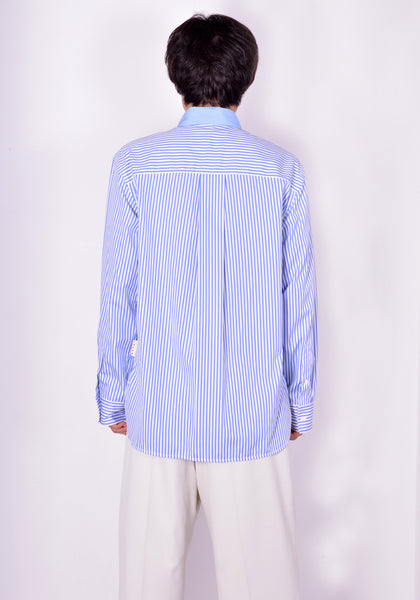 MARNI CUMU0212RR UTC024 Y4482 CLOUDS & STRIPE PRINT SHIRT BLUE/WHITE FW21 | DOSHABURI Online Shop