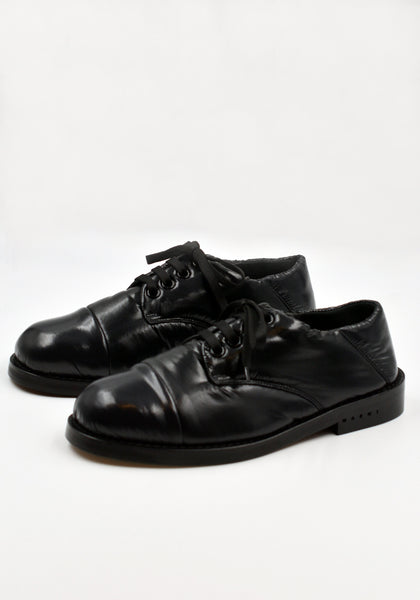 MARNI ALMR003403 PUFFY LACED SHOES BLACK FW21 | DOSHABURI Online Shop