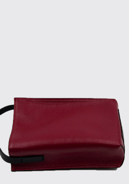 MARNI SBMQ0040Q0 SHOULDER BAG BLACK/DARK RED FW22 | DOSHABURI Online Shop