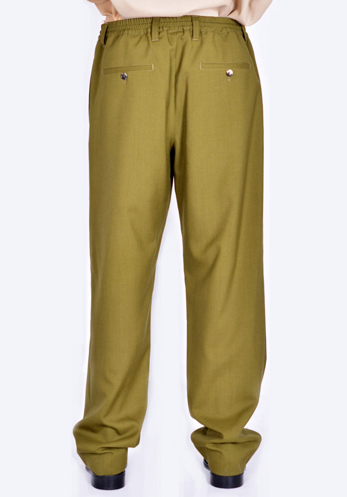 VIP【関税送料無料】希少 MARNI MULTICOLOUR TROUSERS MARNI TROUSERS DUSTY OLIVE SS22 | DOSHABURI Online Shop