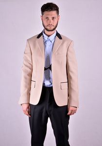 RANDOM IDENTITIES T-07A BUTTONLESS BLAZER BEIGE 2021SS | DOSHABURI Online Shop