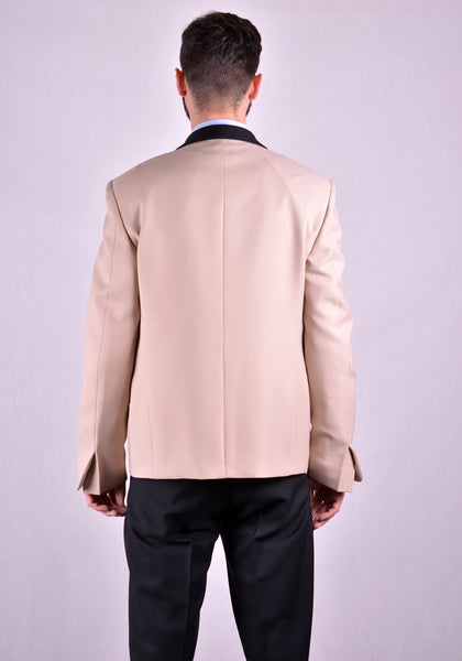 RANDOM IDENTITIES T-07A BUTTONLESS BLAZER BEIGE 2021SS | DOSHABURI Online Shop