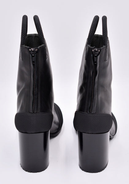 RANDOM IDENTITIES BOOT-01 WORKER LEATHER BOOT BLACK | DOSHABURI Online Shop