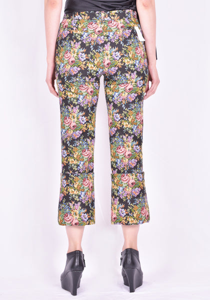 ROKH R1CA58 PM  FOLD FRONT PANTS FLORAL JACQUARD 2021SS | DOSHABURI Online Shop