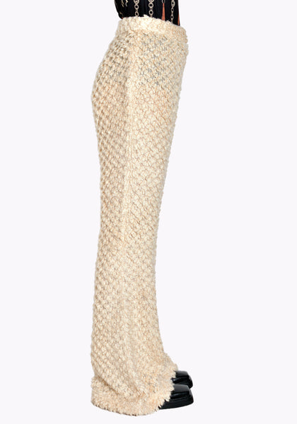 ROKH R1CA73 JP 04 KNITTED TOUSERS IVORY FW22 | DOSHABURI Online Shop